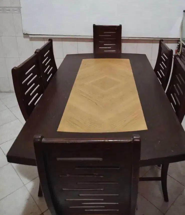 میز ناهار خوری چوبی|میز و صندلی غذاخوری|شیراز, نشاط|دیوار