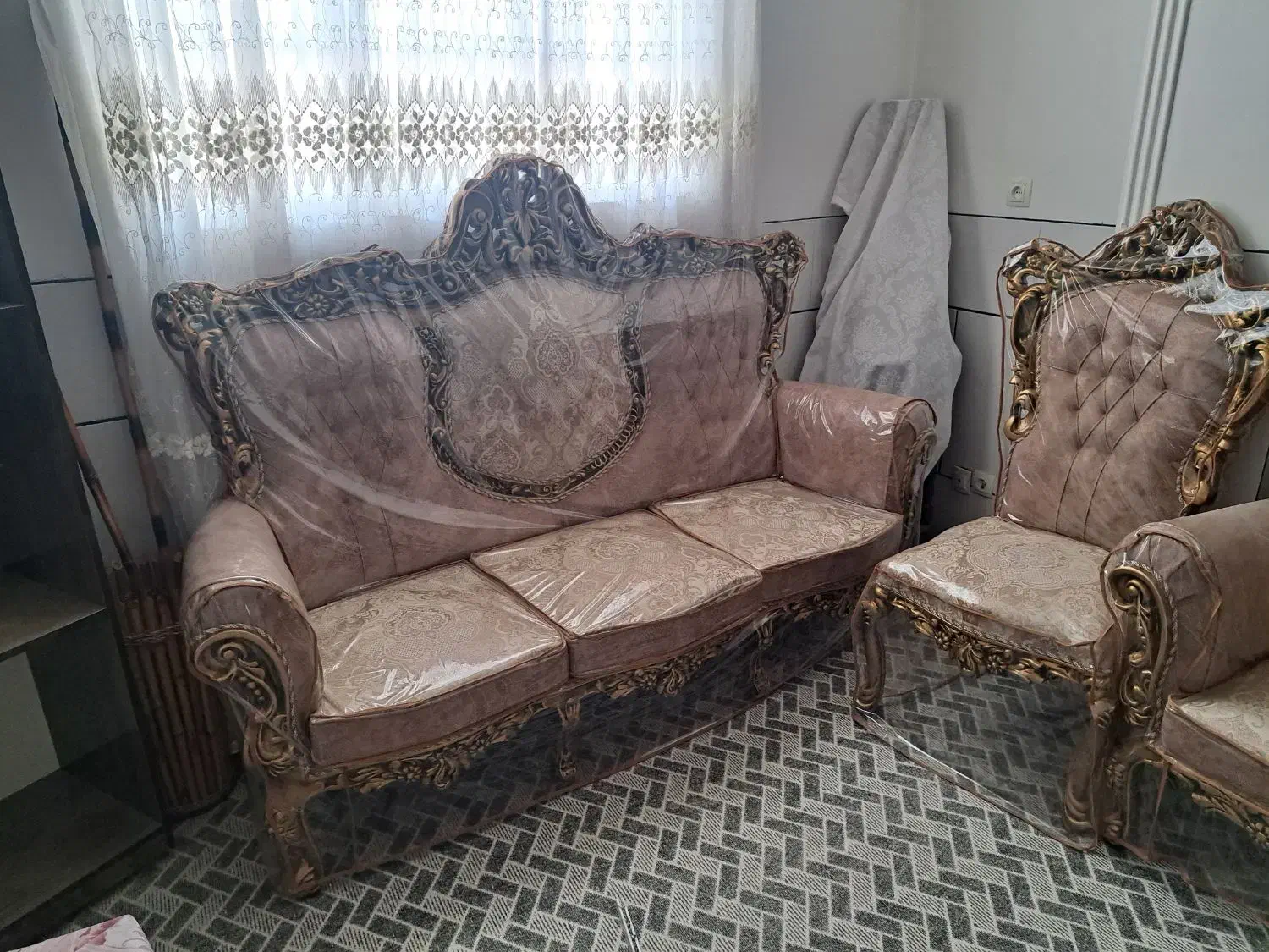 مبل تمام چوب|مبلمان خانگی و میز عسلی|لنجان, |دیوار