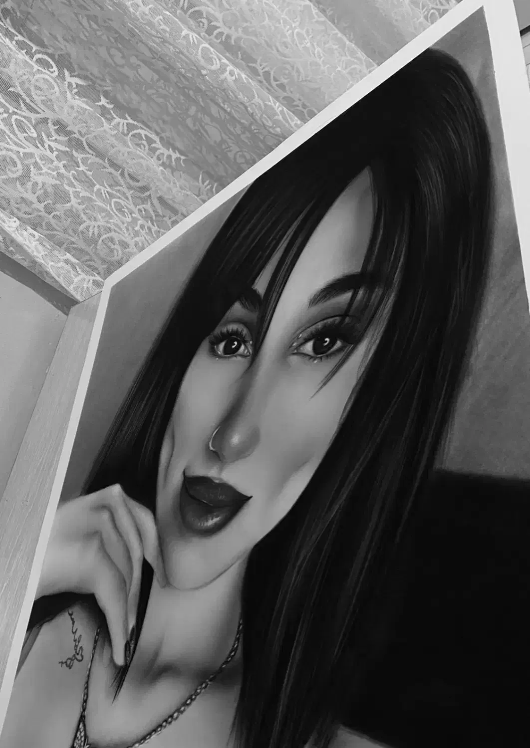 نقاشی چهره|تابلو، نقاشی، عکس|لنگرود, |دیوار