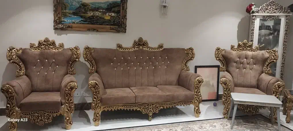 مبلمان ۸نفره سلطنتی نو|مبلمان خانگی و میز عسلی|تنکابن, |دیوار