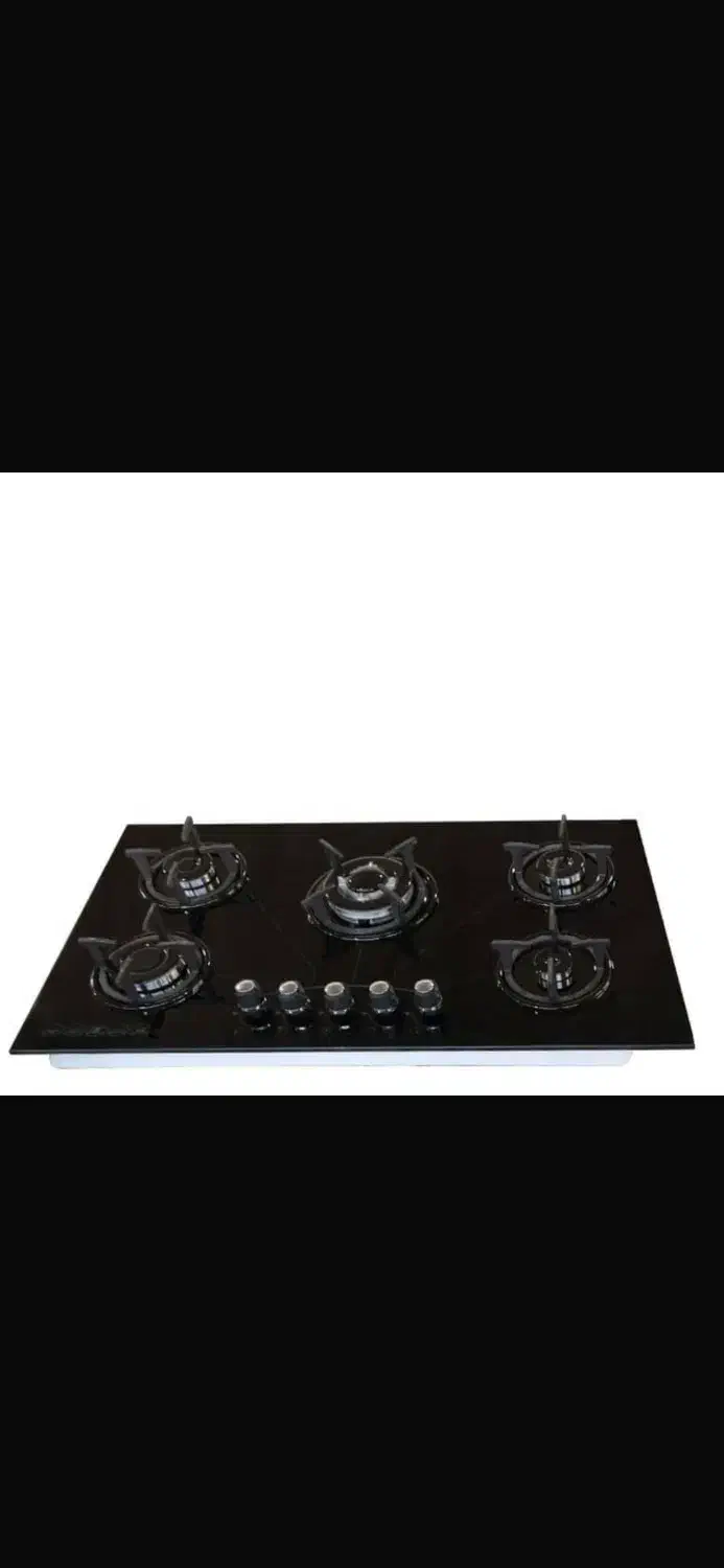 گاز صفحه ای شیشه ای رومیزی ۵شعله|اجاق گاز و لوازم برقی پخت‌وپز|تهران, شهرک ابوذر|دیوار