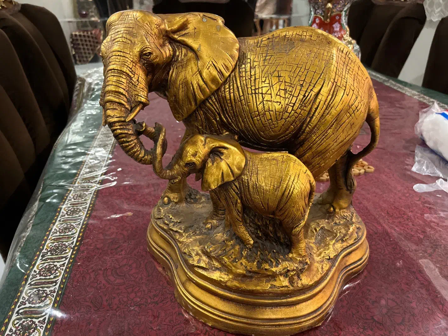 مجسمه فیل طلایی|مجسمه، تندیس، ماکت|تهران, زرکش|دیوار