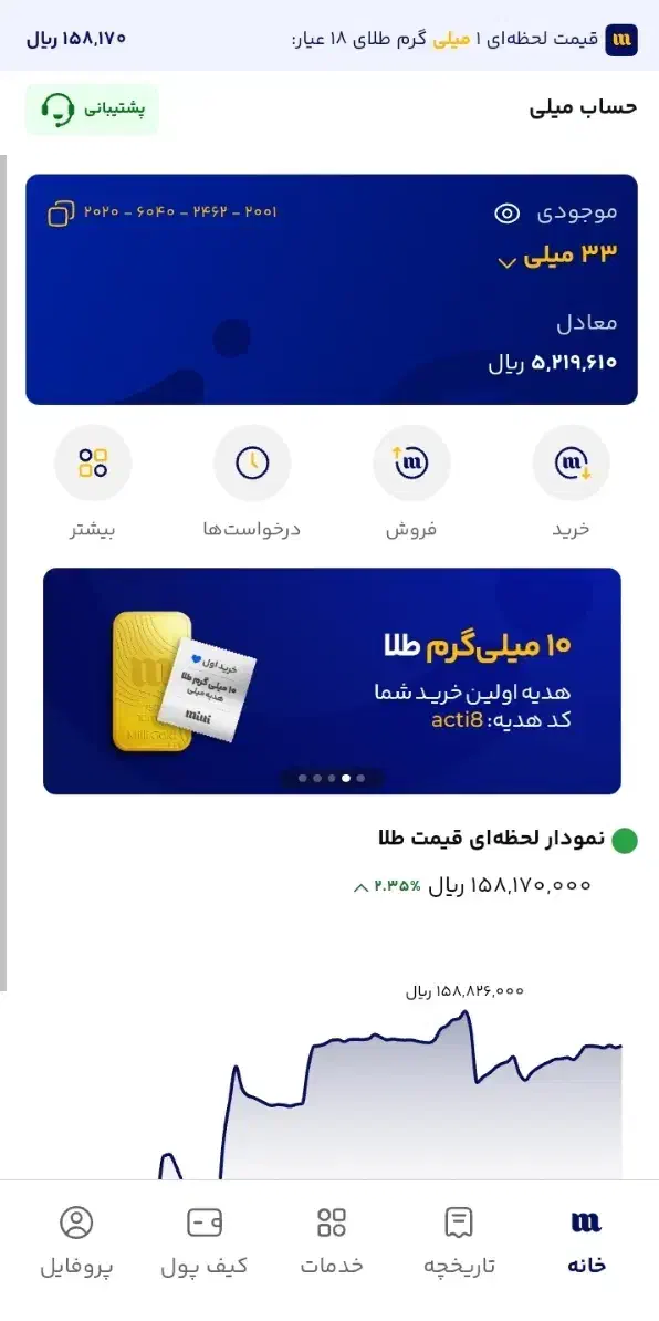 ۳۰ میلی طلا دریافت کن|کارت هدیه و تخفیف|اهواز, امانیه|دیوار