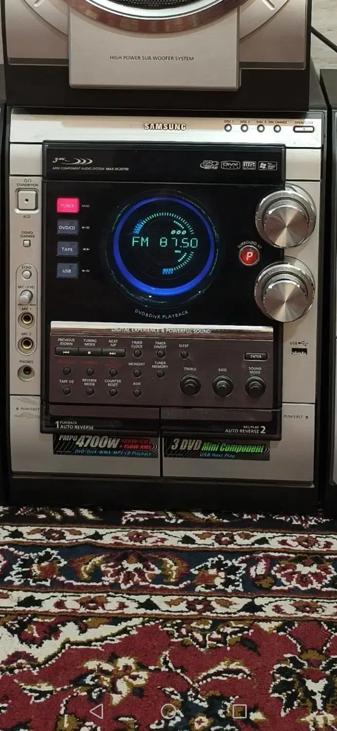 رادیو ظبط وباند  وباس سامسونگ اصلی|سیستم صوتی خانگی|برازجان, |دیوار