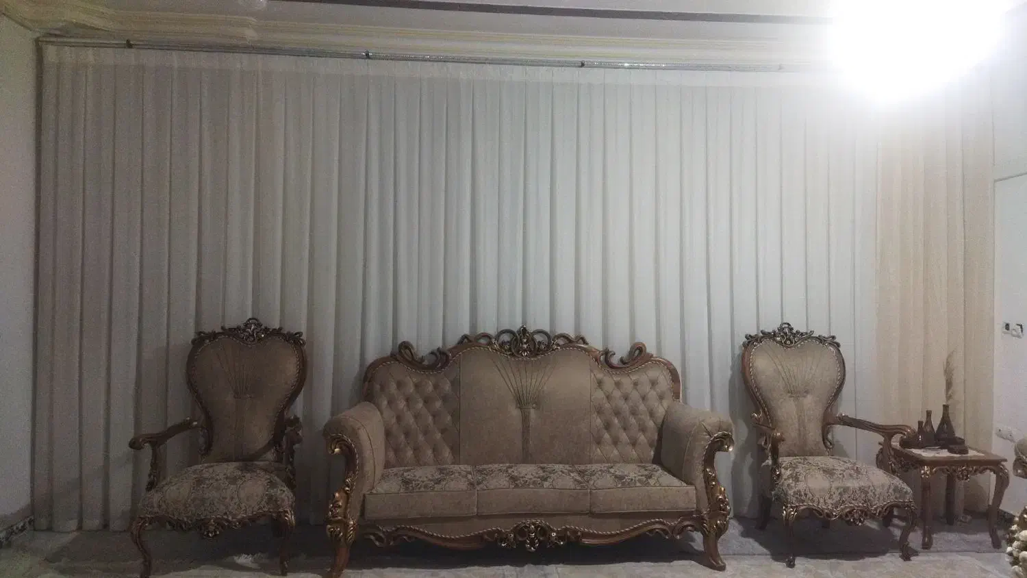 پرده حریر شاین دار خارجی|پرده، رانر، رومیزی|سرپل ذهاب, |دیوار