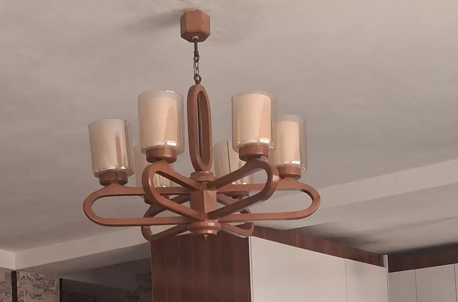 لوسترچوبی|لوستر و چراغ آویز|کرج, کمال‌شهر|دیوار