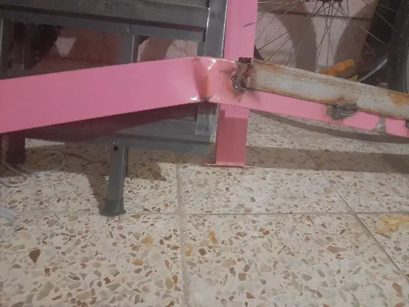 تخت خواب صورتی|تخت و سرویس خواب|اندیمشک, |دیوار