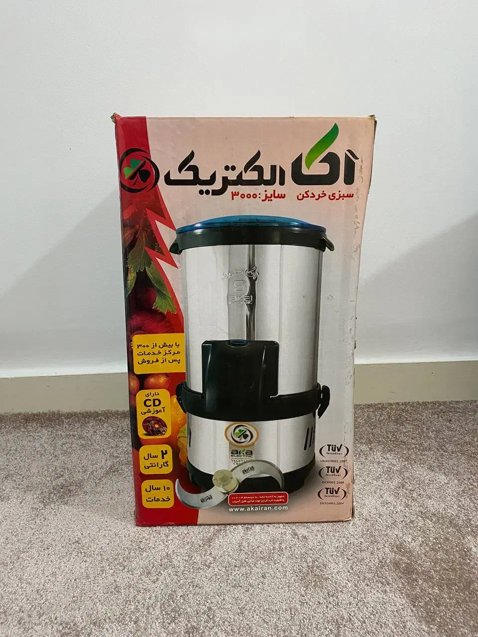 سبزی خورد کن اکا الکتریک سایز ۳۰۰۰(نو)|خردکن، آسیاب، غذاساز|اهواز, گلستان|دیوار