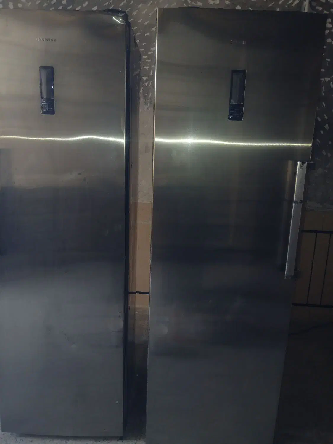 یخجال و فریزر دوقلو هایسنس اصلی سیلور قیمت توافقی|یخچال و فریزر|شوش, |دیوار