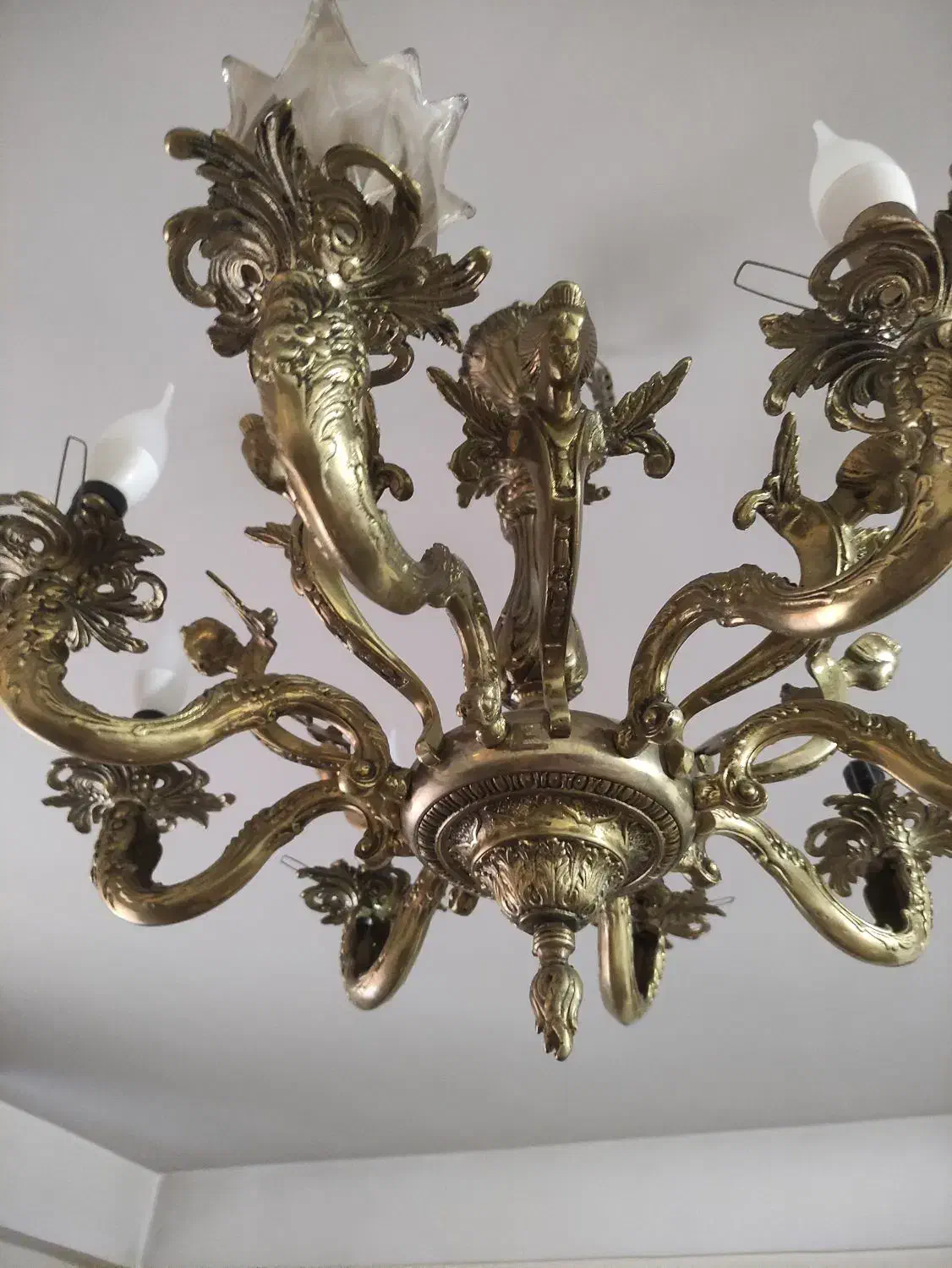 لوستر برنز|لوستر و چراغ آویز|تهران, قصر فیروزه ۲|دیوار