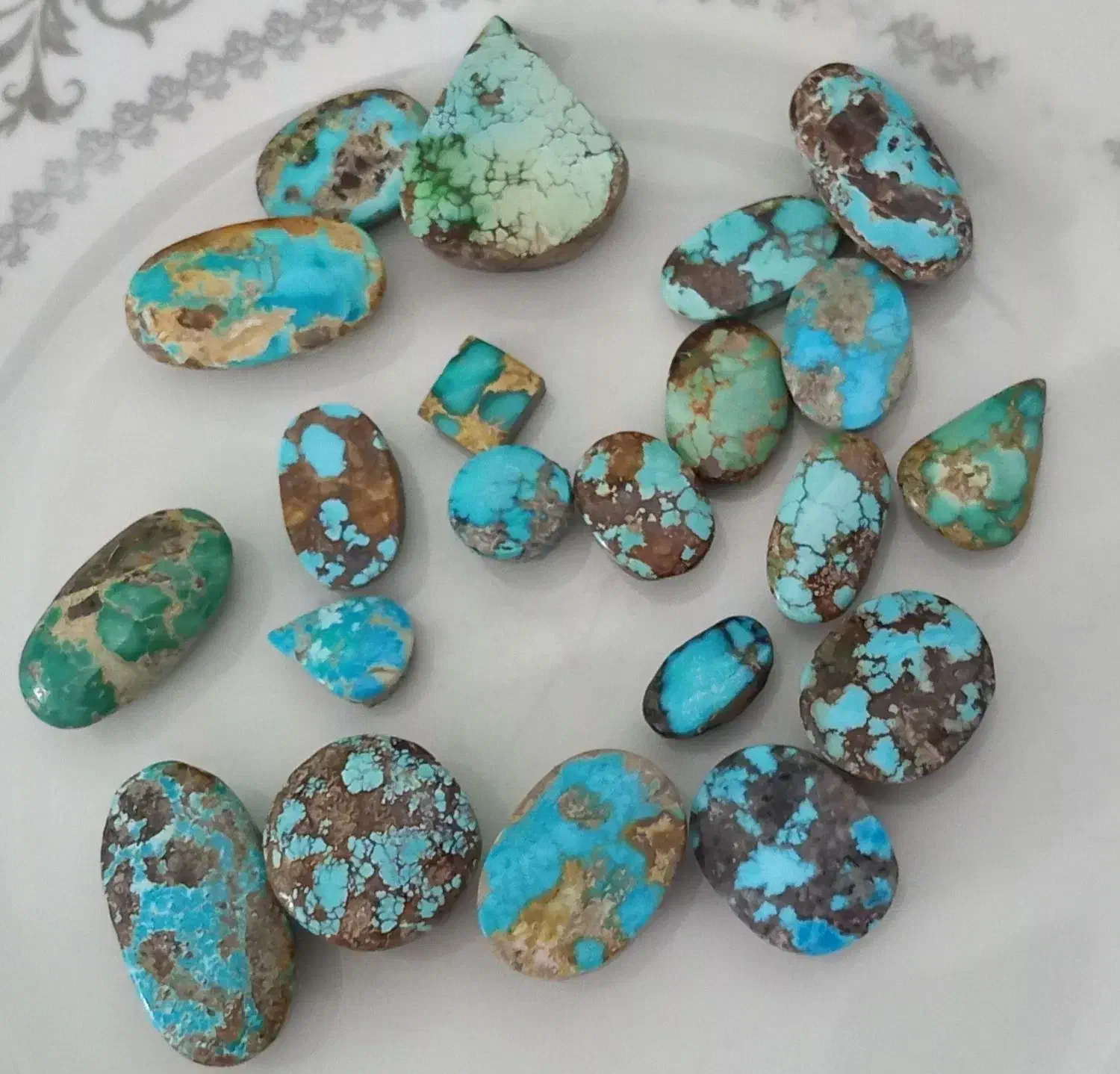 سنگ آبی ناب نیشابوری|جواهرات|ساری, |دیوار