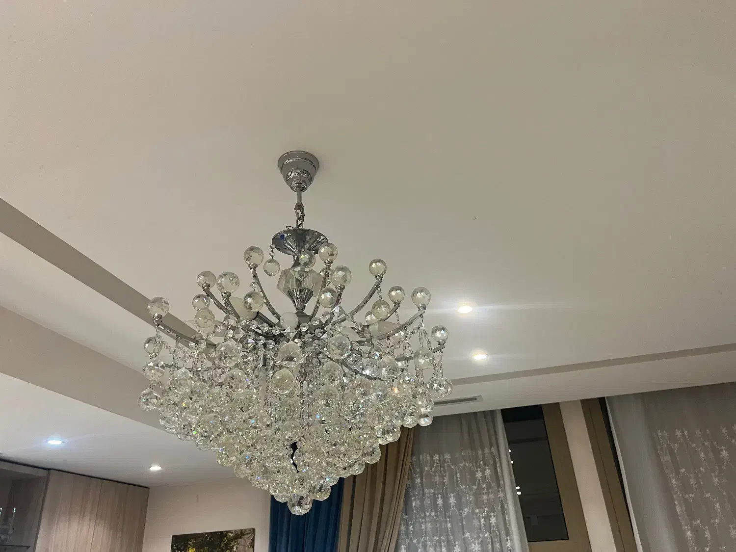 دو جفت لوستر کریستالی اصل(چک اسلواکی)|لوستر و چراغ آویز|تهران, تجریش|دیوار