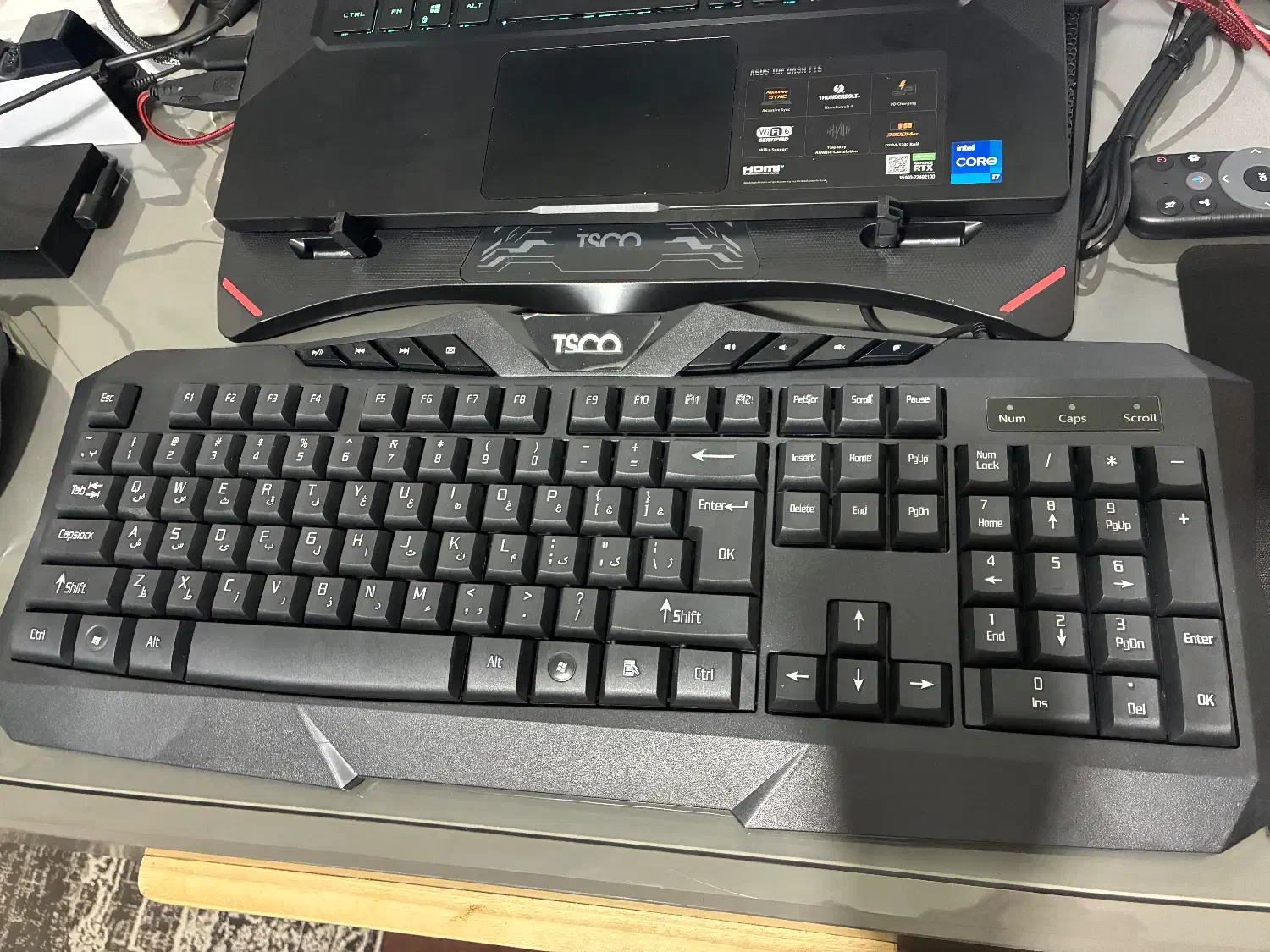 کیبورد گیمینگ تسکو|قطعات و لوازم جانبی رایانه|شهریار, شهریار|دیوار
