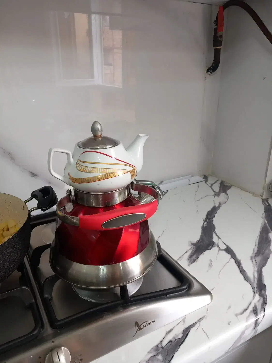 کتری قوری در حد نو|قوری، کتری، قهوه‌ساز دستی|پاکدشت, خاتون آباد|دیوار