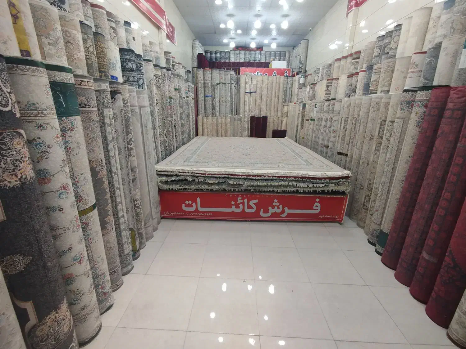 انواع فرش دست دوم در فرش کائنات زارع شعبانیه ۱|فرش|بیرجند, |دیوار