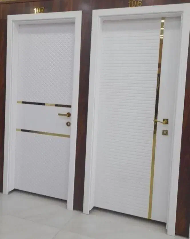 درب دوجداره آلومینیومی‌ ضدسرقت اتاقی سرویس پلیسه|مصالح و تجهیزات ساختمان|خرم‌آباد, |دیوار