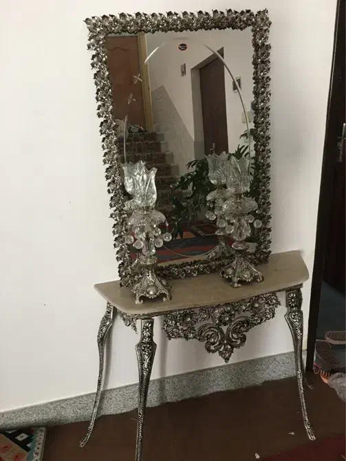 آینه وشمعدان|آینه|بروجن, |دیوار