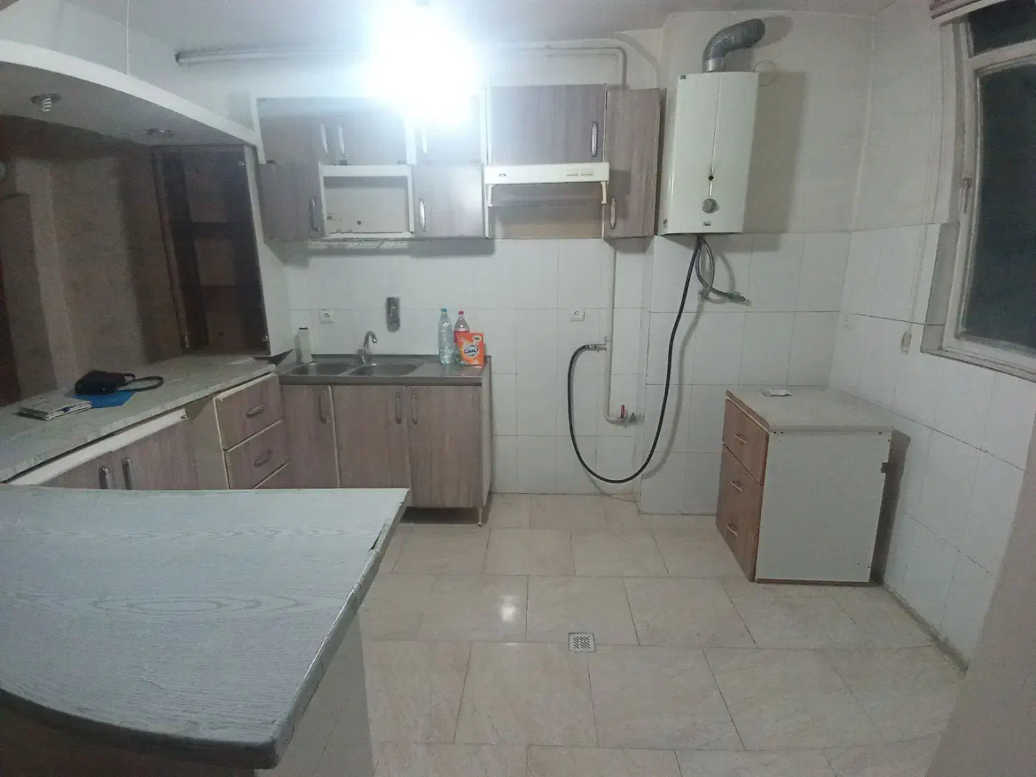 کابینت فلزی با سینک و هود|آبچکان و نظمدهنده ظروف|مشکیندشت, |دیوار