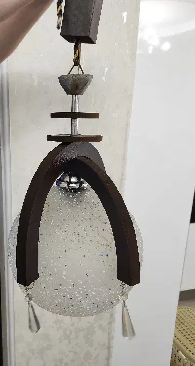 لوستر قطر حباب بیست سانت|لوستر و چراغ آویز|رشت, معلم|دیوار