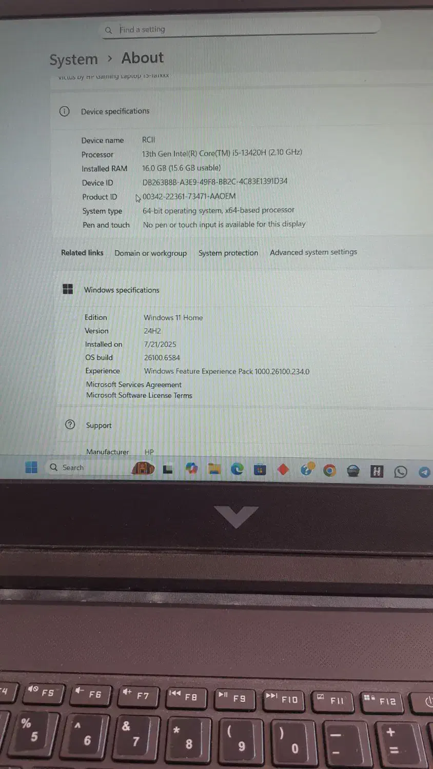 hp victus 15|رایانه همراه|شیراز, شهرک گلستان|دیوار