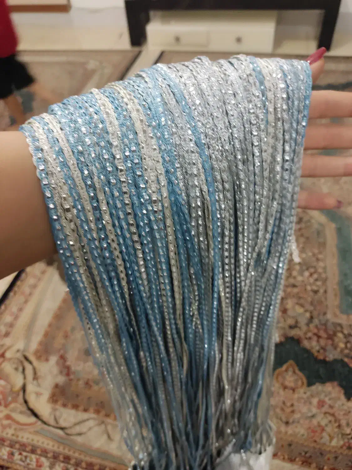 پرده ریسه ای سه در سه|پرده، رانر، رومیزی|مشهد, کوی المهدی|دیوار