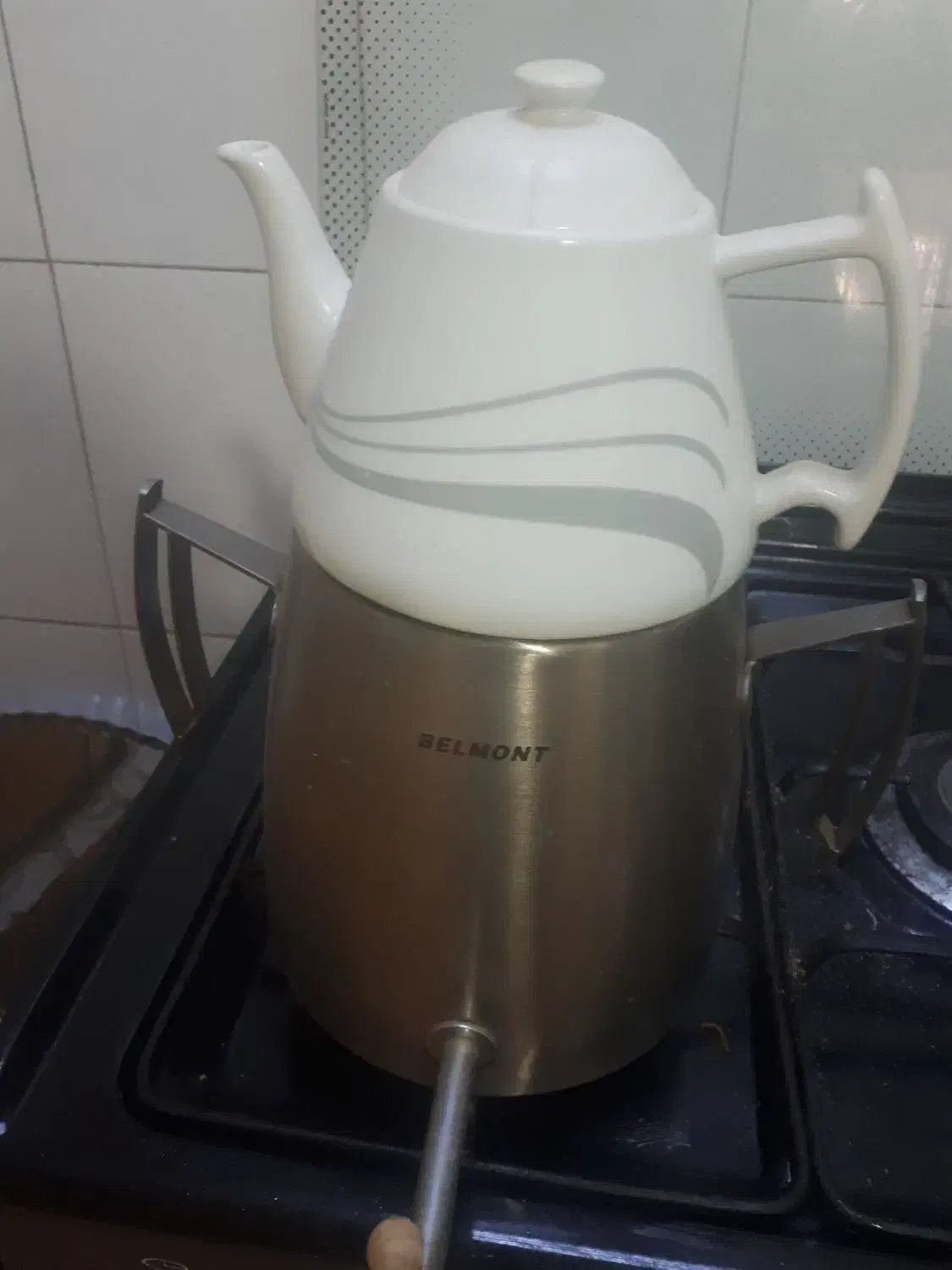 سماور رو گازی|قوری، کتری، قهوه‌ساز دستی|نیشابور, خط کاشمر|دیوار