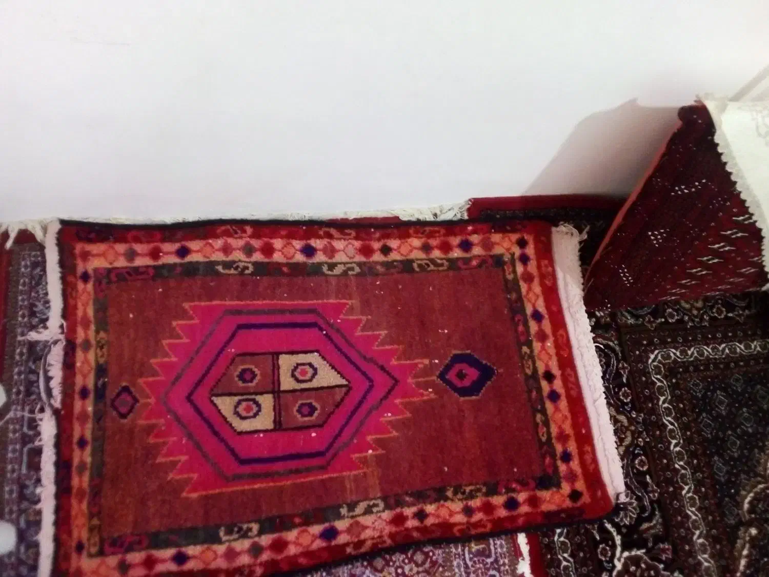 قایچه دستباف قدیمی وانتیک|فرش|کرمانشاه, |دیوار