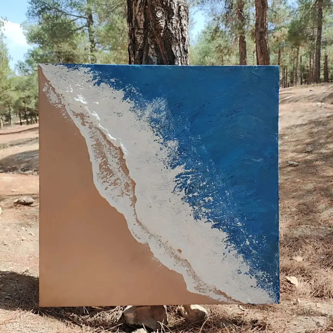 تابلو برجسته طرح دریا|تابلو، نقاشی، عکس|بومهن, |دیوار