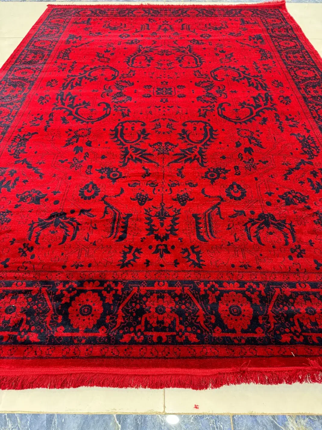 فرش ۵۰۰ شانه، نقش گل و ترنج|فرش|گرگان, |دیوار