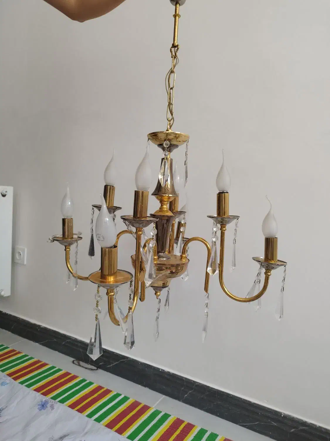 لوستر ۸ شاخه|لوستر و چراغ آویز|خرم‌آباد, |دیوار