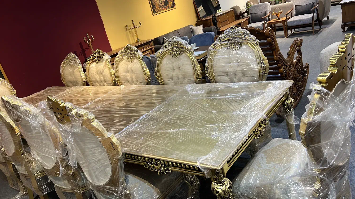 غذاخوری ۱۰نفره استفاده نشده|میز و صندلی غذاخوری|شاندیز, |دیوار