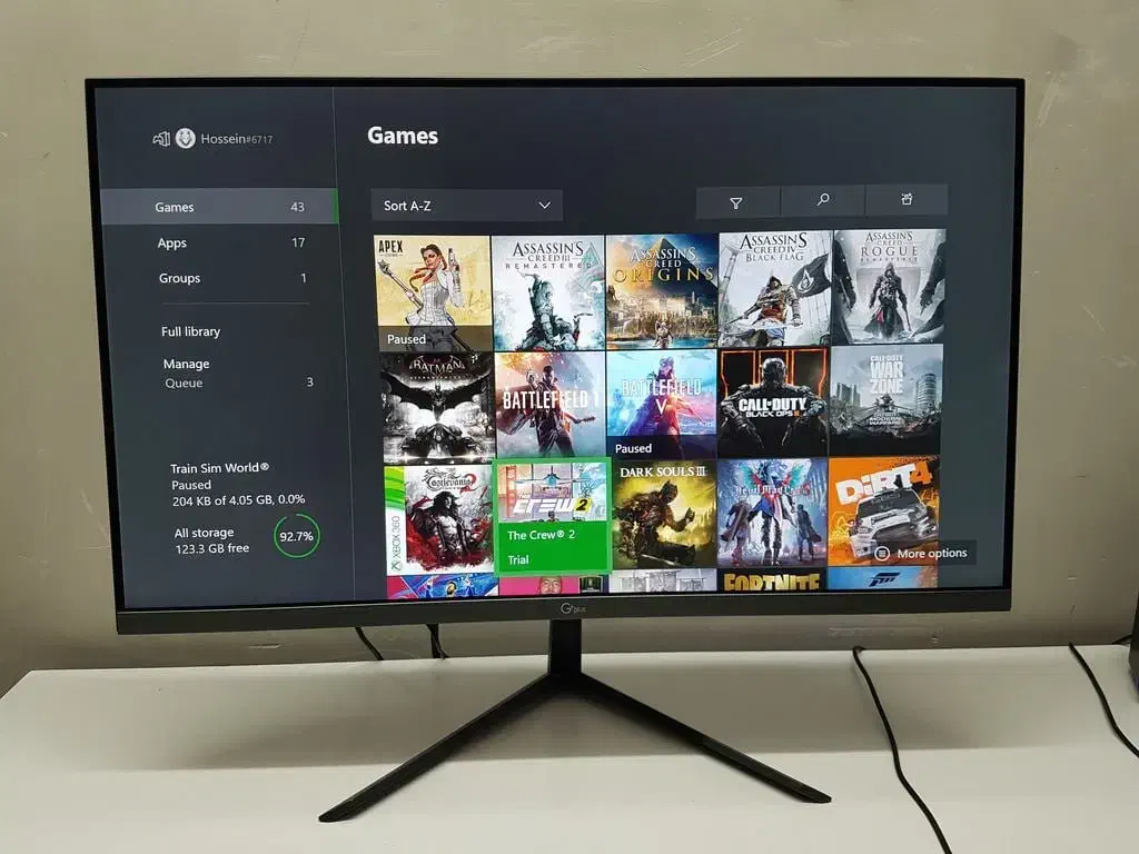 مانیتور جی پلاس 22 اینچ full hd در حد نو|قطعات و لوازم جانبی رایانه|رشت, سعدی (تختی)|دیوار