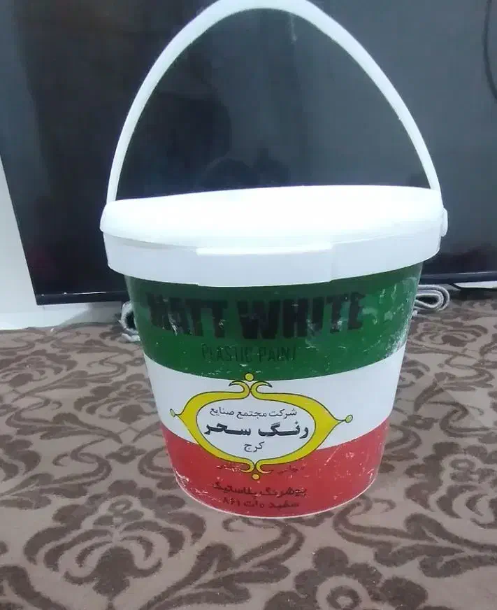 رنگ پلاستیکی سفید سحر|مصالح و تجهیزات ساختمان|رزن, |دیوار