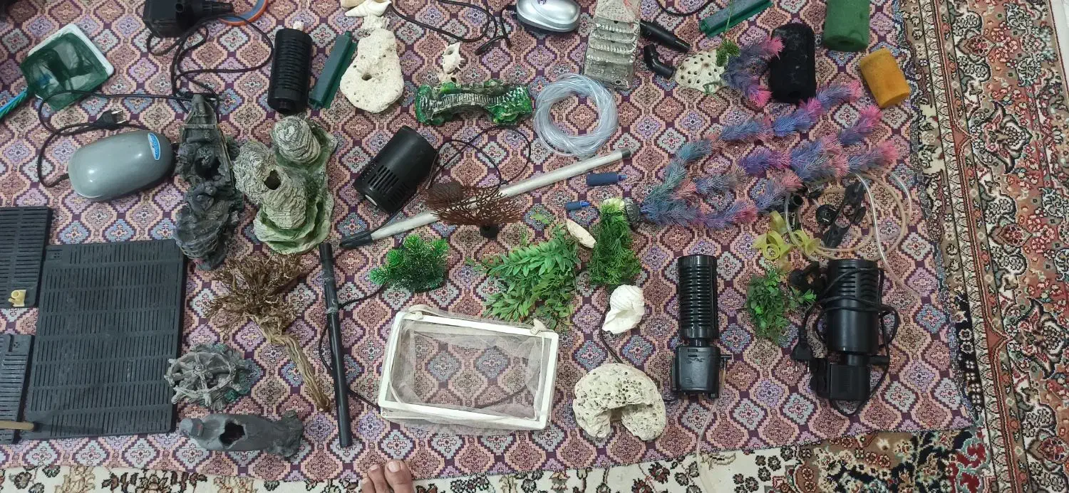 فروش دو عدد آکواریوم با کلی لوازم|ماهی|رشت, دباغیان|دیوار