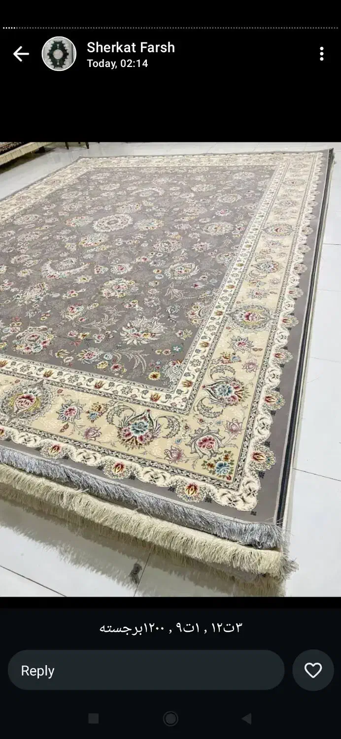 فرش ۱۲۰۰ شانه اصلی پتینه/ساده/برجسته/وینتیج|فرش|شیراز, تحویلی|دیوار