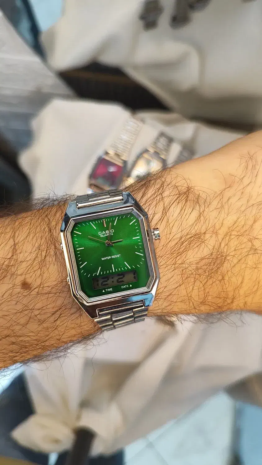 ساعت کاسیو دو زمانه صفحه رنگی|ساعت|رشت, حمیدیان|دیوار