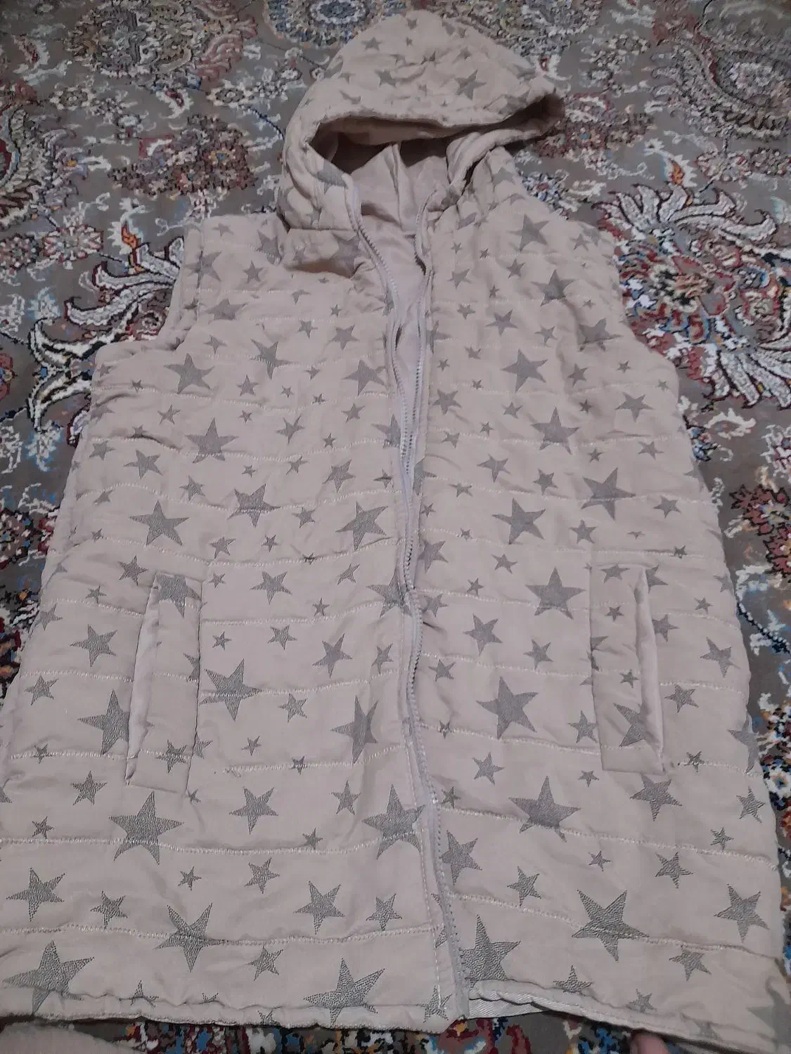 پافر دخترانه کرم ستاره ای|لباس|هشتگرد, هشتگرد قدیم|دیوار