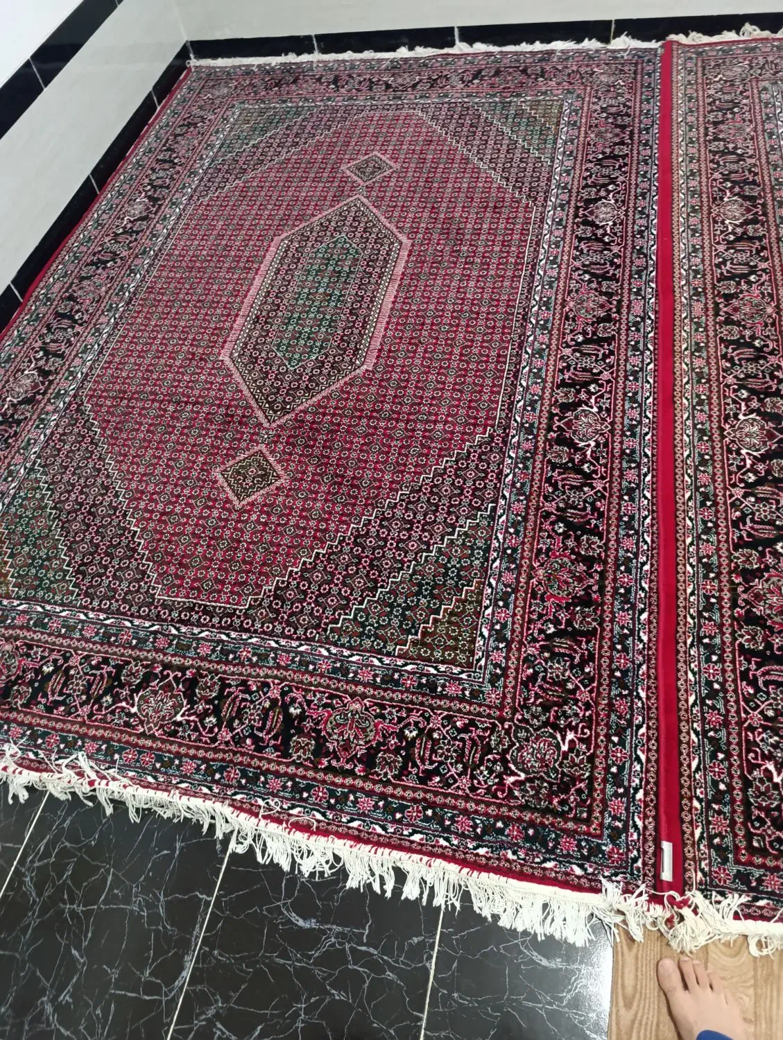 فرش ریز ماهی درجه یک ۵۰۰ شانه|فرش|کلاشی, |دیوار