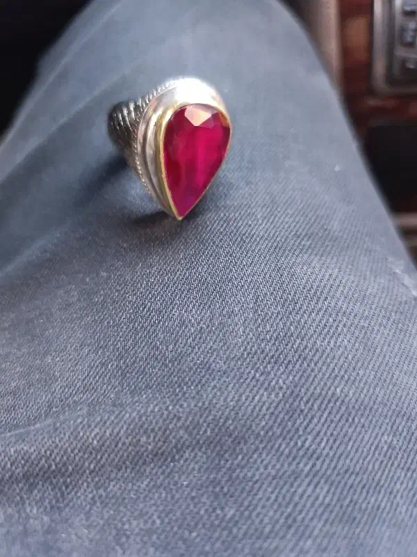 فروش انگشتر یاقوت آلمانی دستساز مهرسعدی تهران|جواهرات|نقده, |دیوار