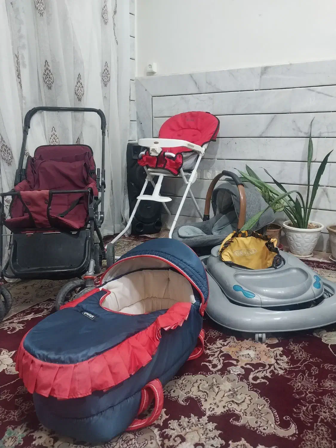 سرویس ست کالسکه روروئک کریئر ساک حمل نوزاد|کالسکه و لوازم جانبی|خمینی‌شهر, |دیوار