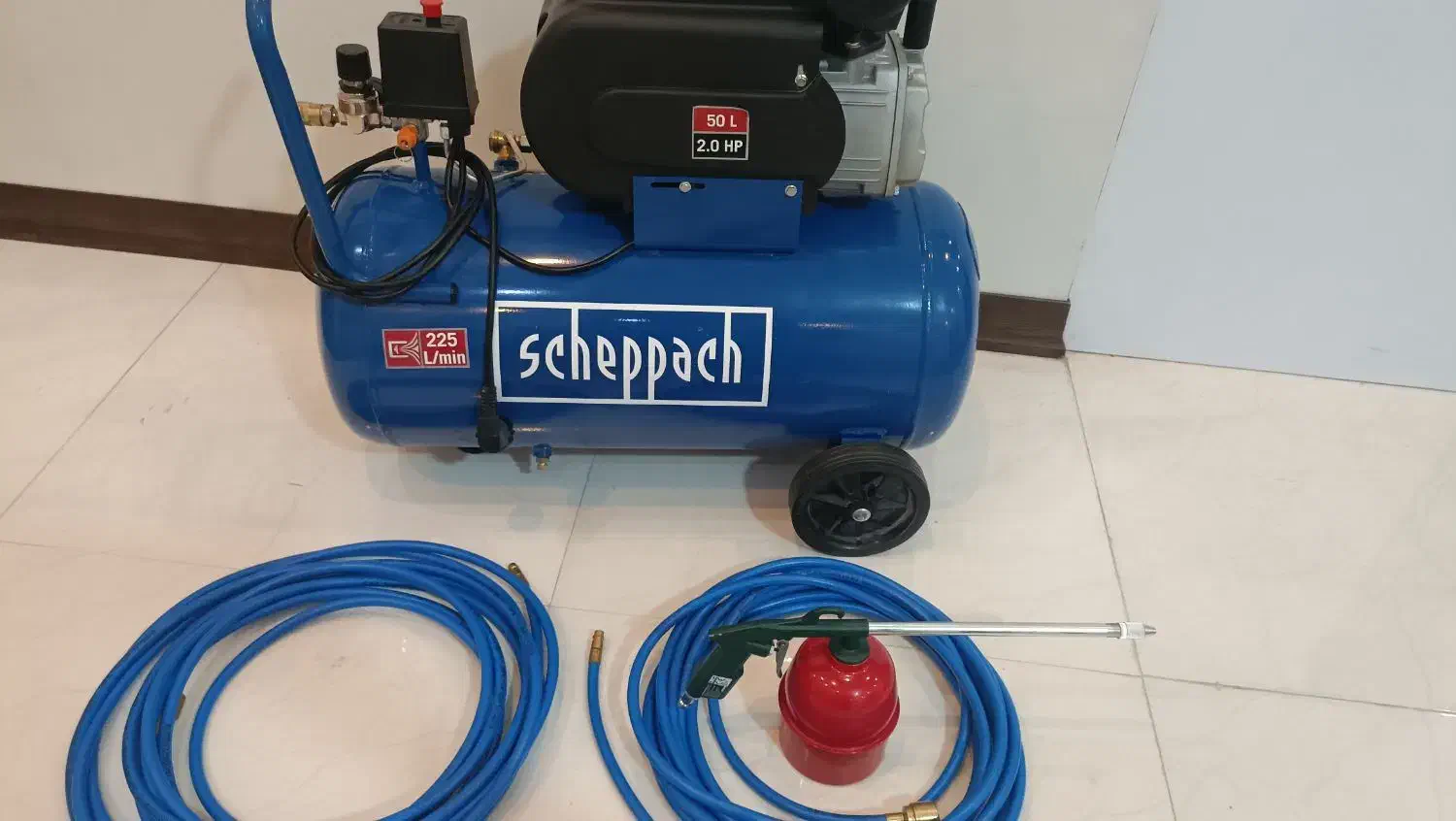 پمپ باد المانی با شلینگ گازوییل پاش|ابزارآلات|تهران, مسعودیه|دیوار