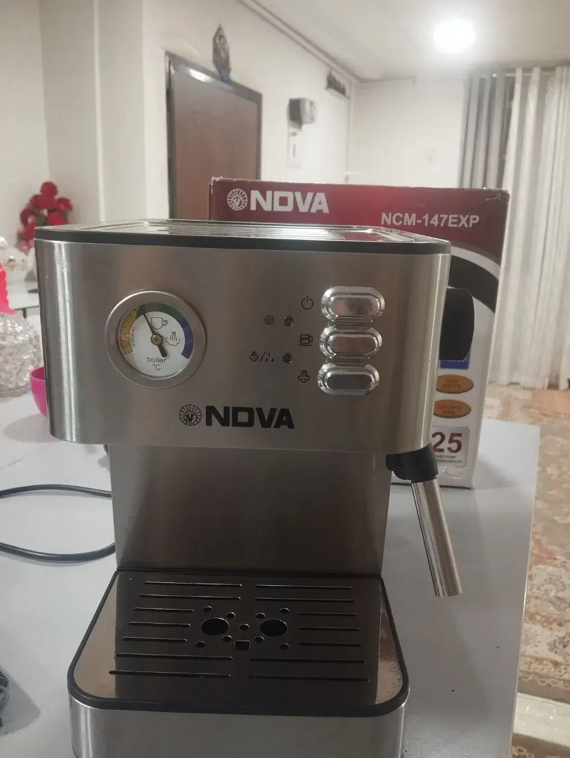 اسپرسو ساز نوا(nova)  مدل 147 در حد نو|سماور، چای‌ساز، قهوه‌ساز|اهواز, سپیدار|دیوار