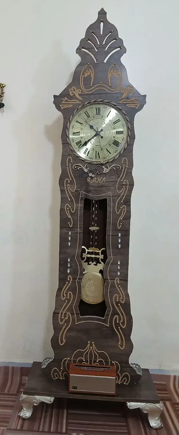 فروش ساعت ایستاده موتورش اصل اصل|ساعت دیواری و تزئینی|نورآباد, |دیوار