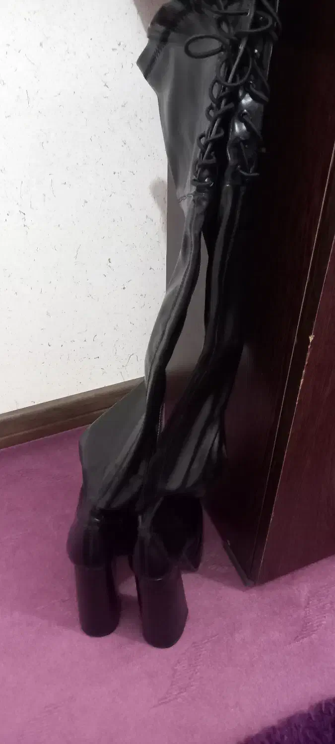 بوت چرم پاشنه بلند|کیف، کفش، کمربند|فریدونشهر, |دیوار