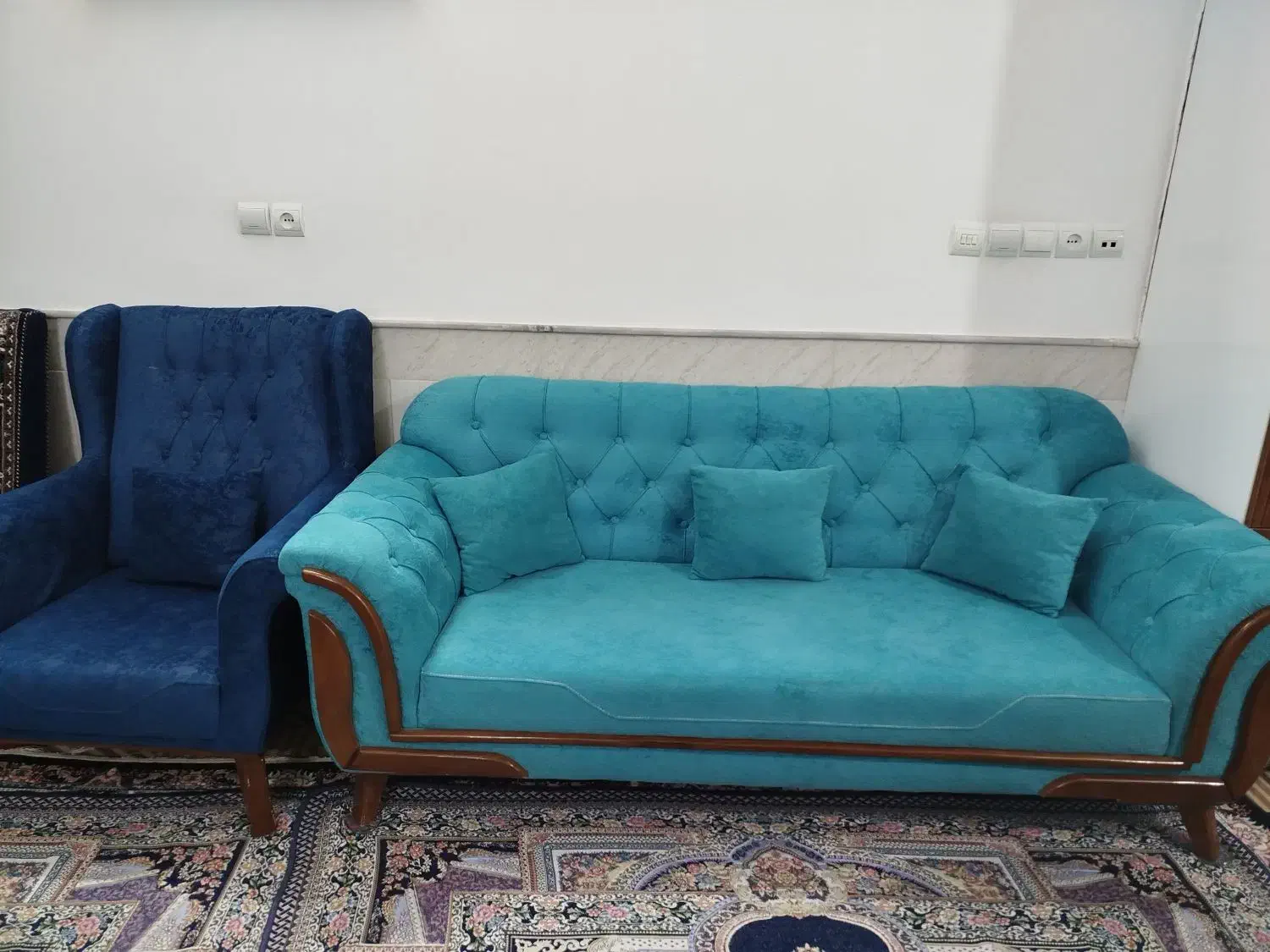 مبل راحتی 8نفره در نو|مبلمان خانگی و میز عسلی|قم, قلعه کامکار|دیوار