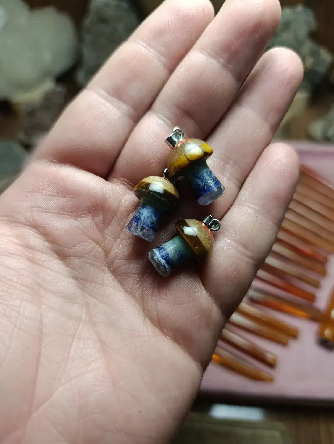 گردنبند هفت چاکرا قارچ|بدلیجات|ارومیه, |دیوار