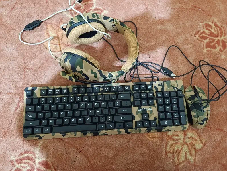 ست کامل موس و کیبورد و هدفون سیمی گیمینگ|قطعات و لوازم جانبی رایانه|اهواز, کوی مندلی(سه راه خرمشهر)|دیوار