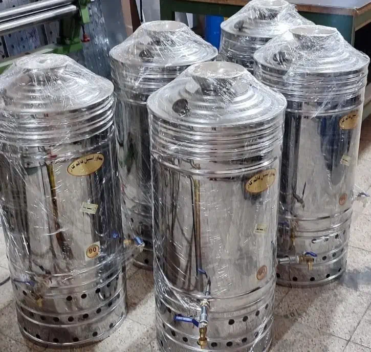 سماور گازی هیئتی بزرگ/مجلسی تمام استیل|سماور، چای‌ساز، قهوه‌ساز|زاهدان, |دیوار