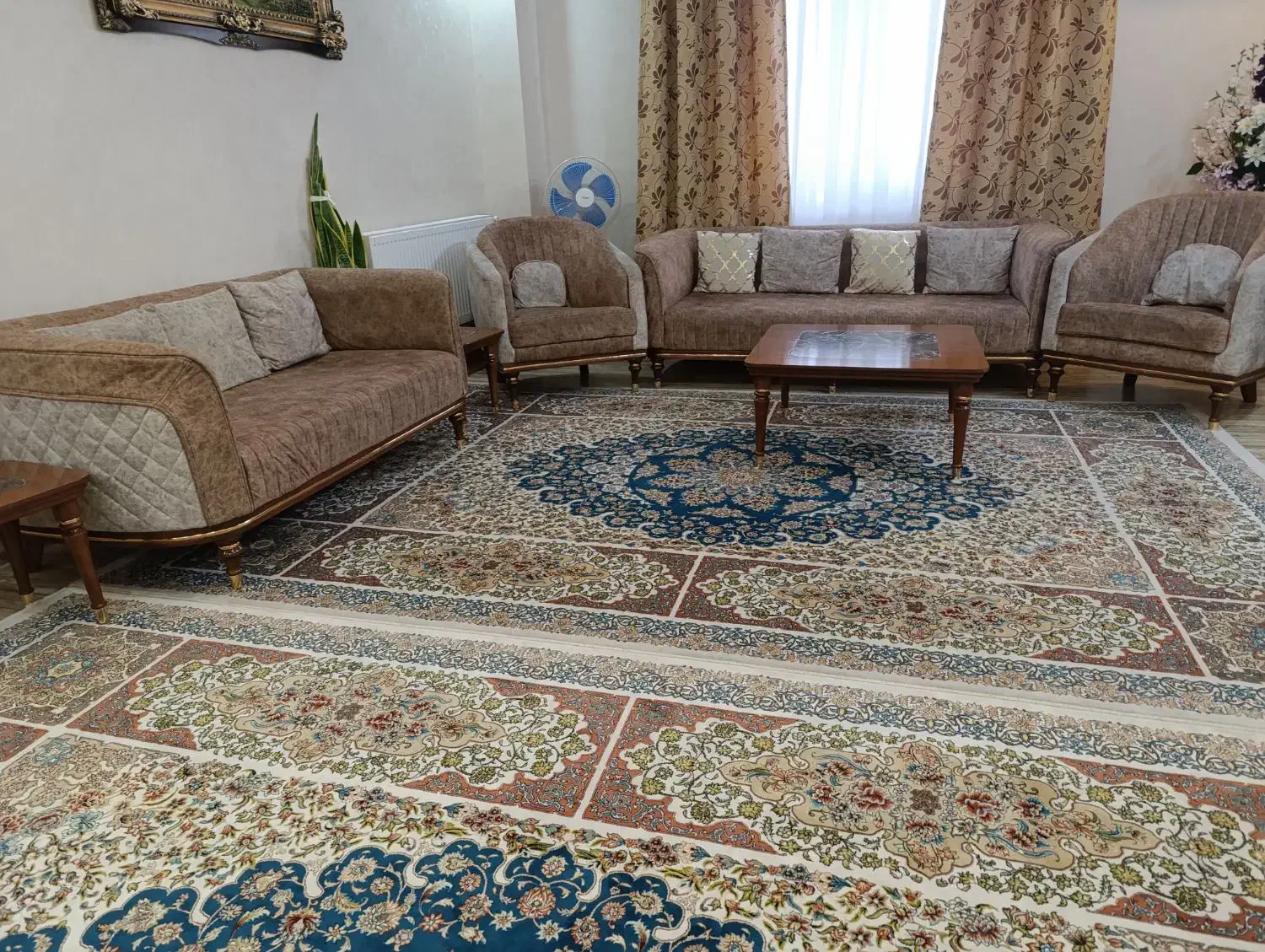 مبلمان ۸ نفره|مبلمان خانگی و میز عسلی|بوئین زهرا, |دیوار