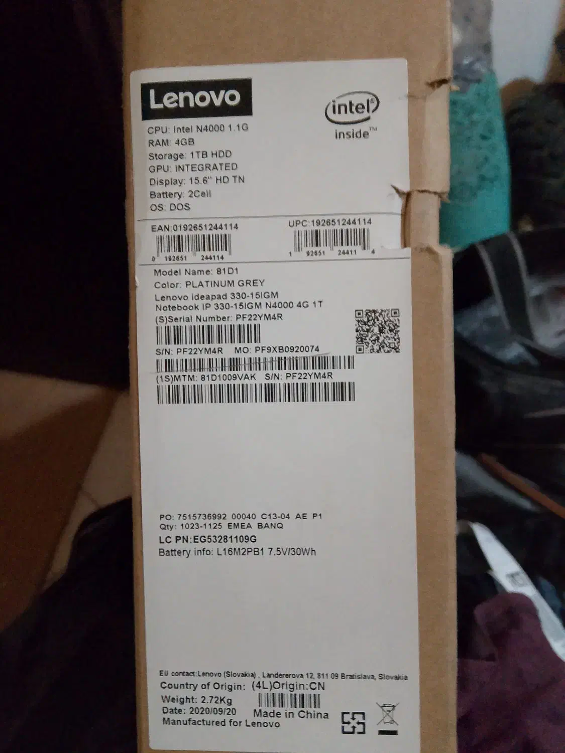 لپ تاب لنوو مدل Nb0009|رایانه همراه|کیش, |دیوار